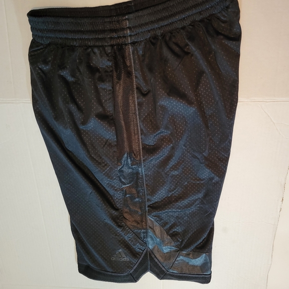 Adidas Mens Large Athletic Basketball Shorts Black - Picture 4 of 14